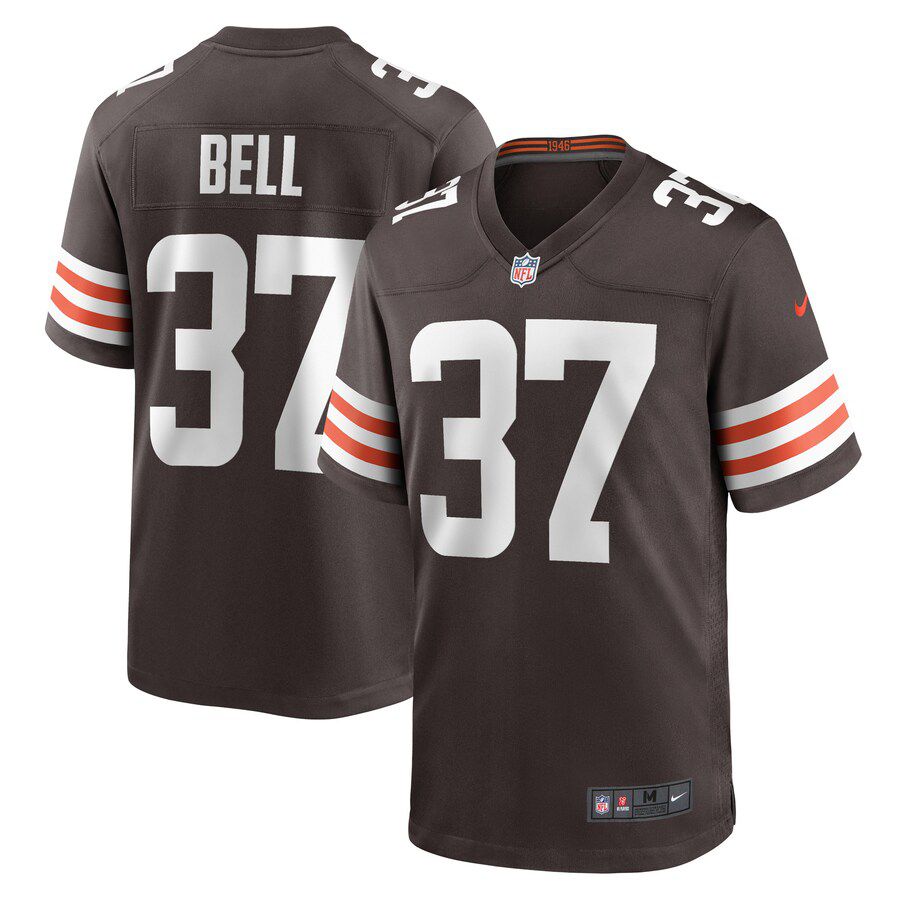 Men Cleveland Browns 37 D Anthony Bell Nike Brown Game Player NFL Jersey
